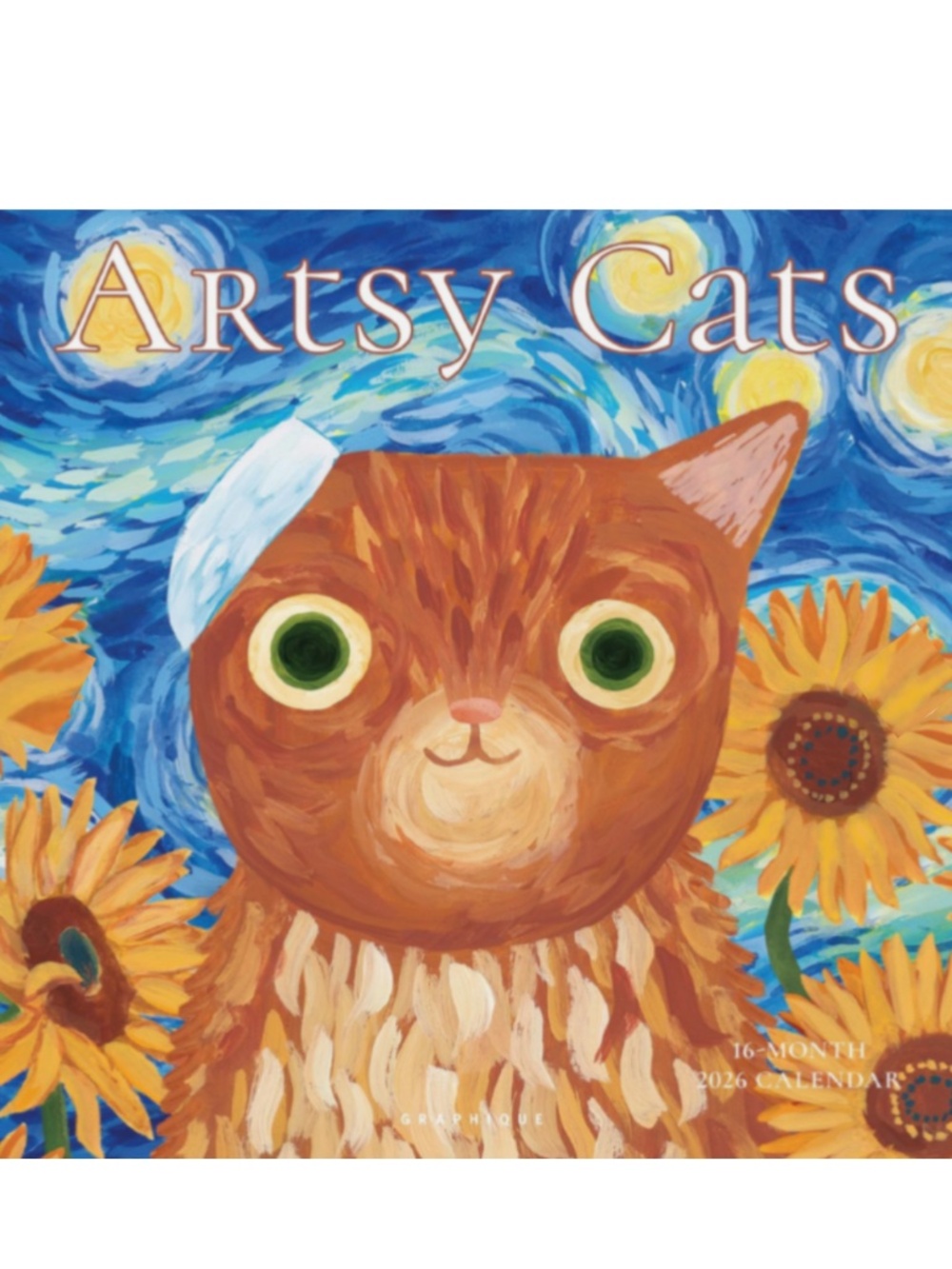 Artist Cats Exclusive, Artsy Cats, 2026 Wall Calendar, 12 month
